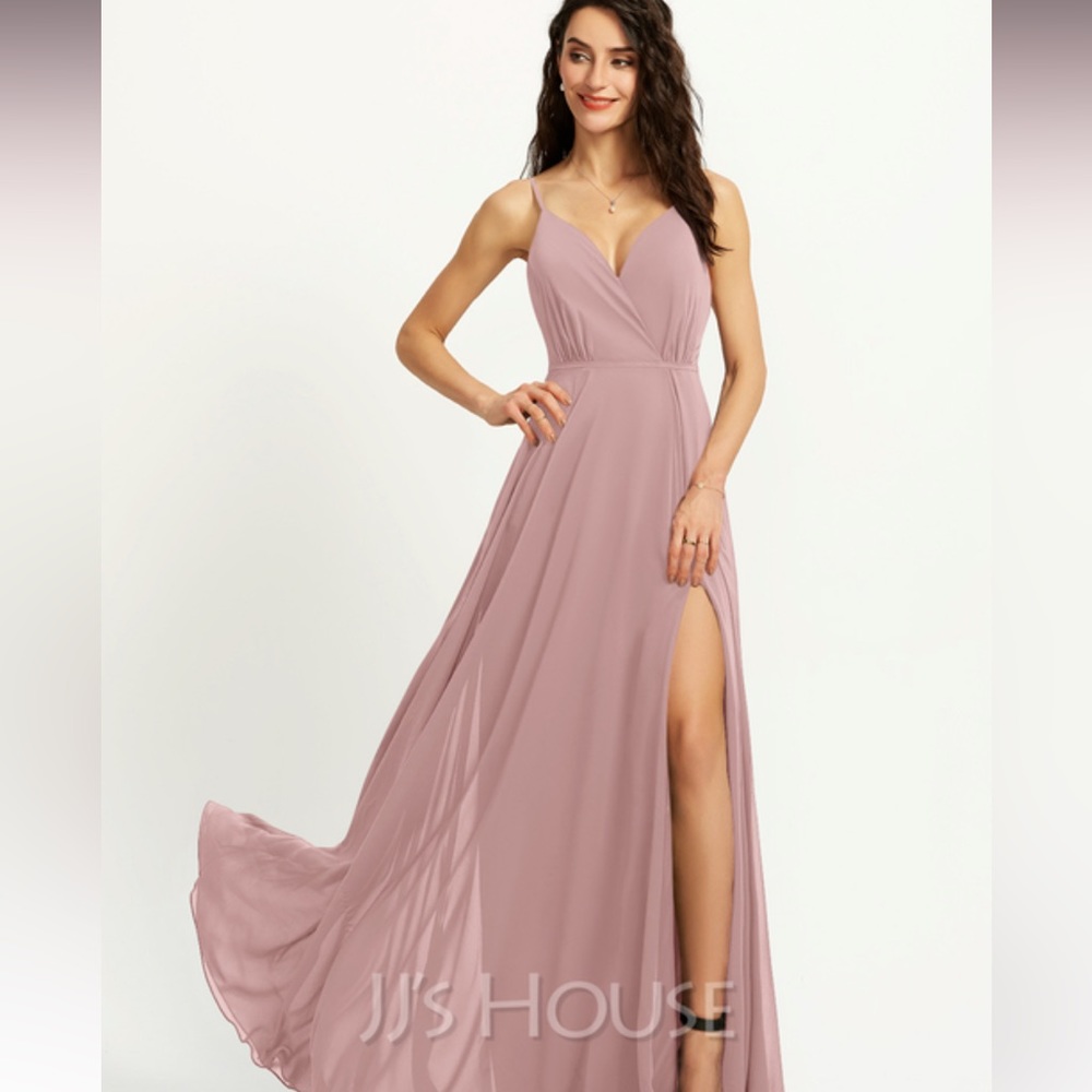 JJ House Dusty Rose Bridesmaids Dress